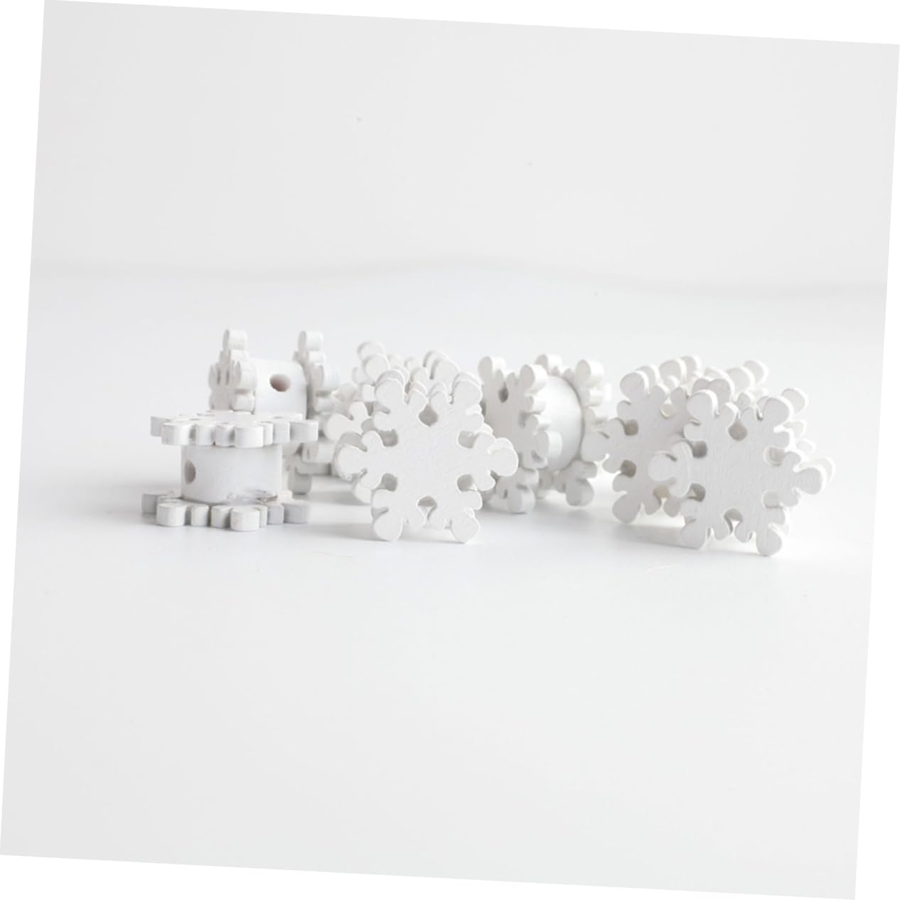 Didiseaon 150 Piezas De Cuentas De De Nieve Suministros Para Hacer Pulseras Cuentas Espaciadoras De Granja Cuentas De Joyería De Madera Pendientes Pulseras Hechas A Mano Producto