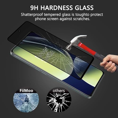 Image of Premium Grade Privacy Tempered Glass Screen Protector Guard for Oneplus Nord CE 3 Lite / C55 / N55 / C53 / C67 5G / Redmi 12 5G (Pack of 1) Anti-Spy /Anti-Peeping 9H Hardness