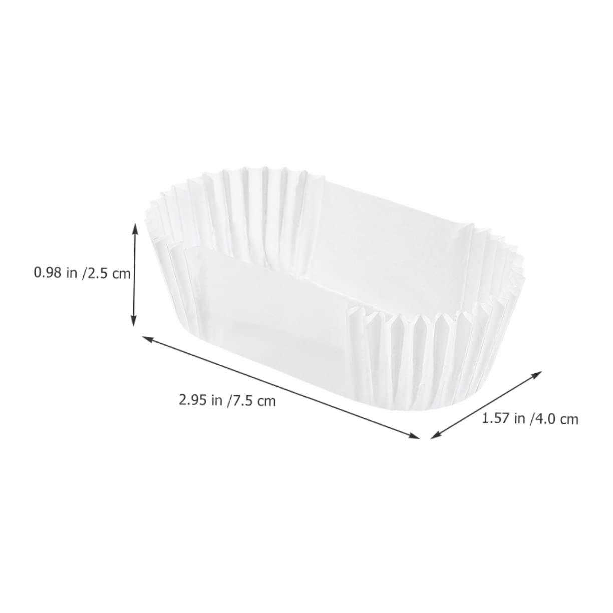 Caissettes de Cuisson en Papier pour Cupcakes, 2000 Pièces Blanches