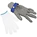 Mavaol Stainless Steel Cut Gloves, 316L Wire, Food Safe, Heavy Duty Hand Protection, Comfortable Fit, for Industrial Kitchen, Metalworking, Rescue (M)