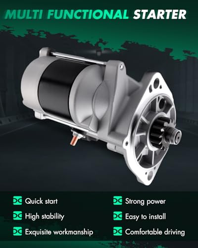 Image of SCITOO Starter Motor fit for John Deere Trac 670 750 855 870 900HC 955 970 Yanmar Replacement Starter 0