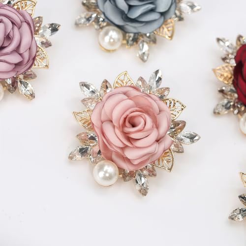 Image of Cameo Brooch Vintage Silver Tone Lady Portrait Brooch Pins for Women Victorian Jewelry Crystal Rhinestone Brooches for Hat Scarf Collar Lapel Handbags Shawls for Christmas
