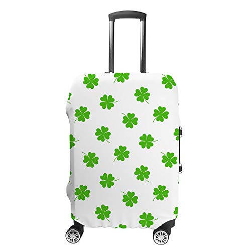 Housse de valise trèfles CHEHONG en polyester élastique lavable pour bagages de 18 à 32 pouces