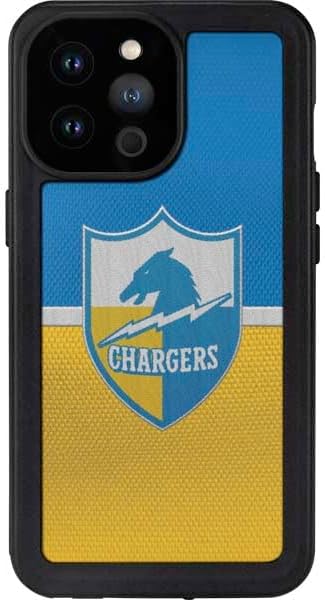 Skinit Waterproof Phone Case Compatible with iPhone 14 Pro Max - Officially Licensed NFL Los Angeles Chargers Vintage Design