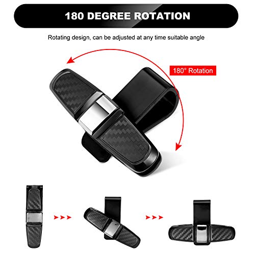 image for Boao 4 Pieces Glasses Holders for Car Sun Visor, Sunglasses Holder Cli