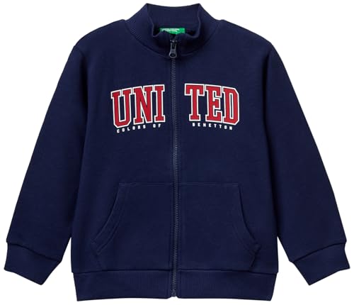 United Colors of Benetton Kinder und Jugendliche Giacca M/L 3j70g5033 Strickjacke, blau, 2 Jahre