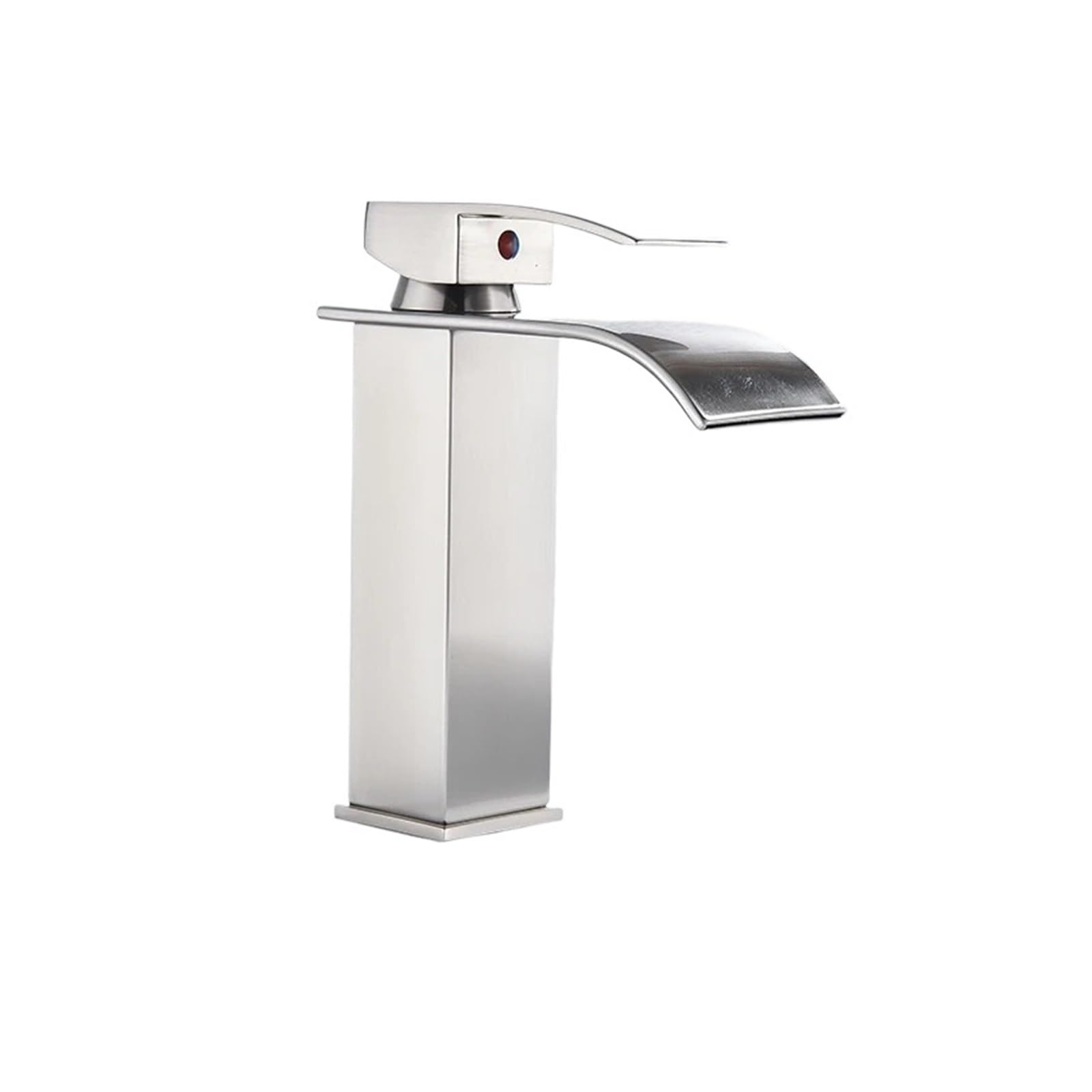 Mitigeur de lavabo haut de gamme style cascade à poignée unique