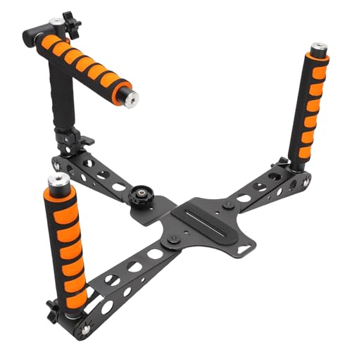 Image of Camera Shoulder Support Rig Kit, Adjustable Handle with Cushioned Shoulder Pad and Grip, for DSLRs Camcorders and Action Cameras