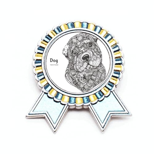Broche pour gagnant en métal Paint Puppy Friend Company de taille M