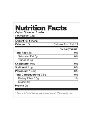 Miniatura 5 de AIVA - Polvo puro de canela de Ceilán totalmente natural, 1 libra de grado premium