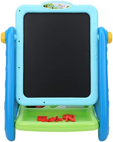 Children Drawing Board Holder, Kid Chalkboard Children Painting Board Magnetic Colorful Ducational Learning Toys for Children for Kid Painting(Color Drawing Bracket (Blue))
