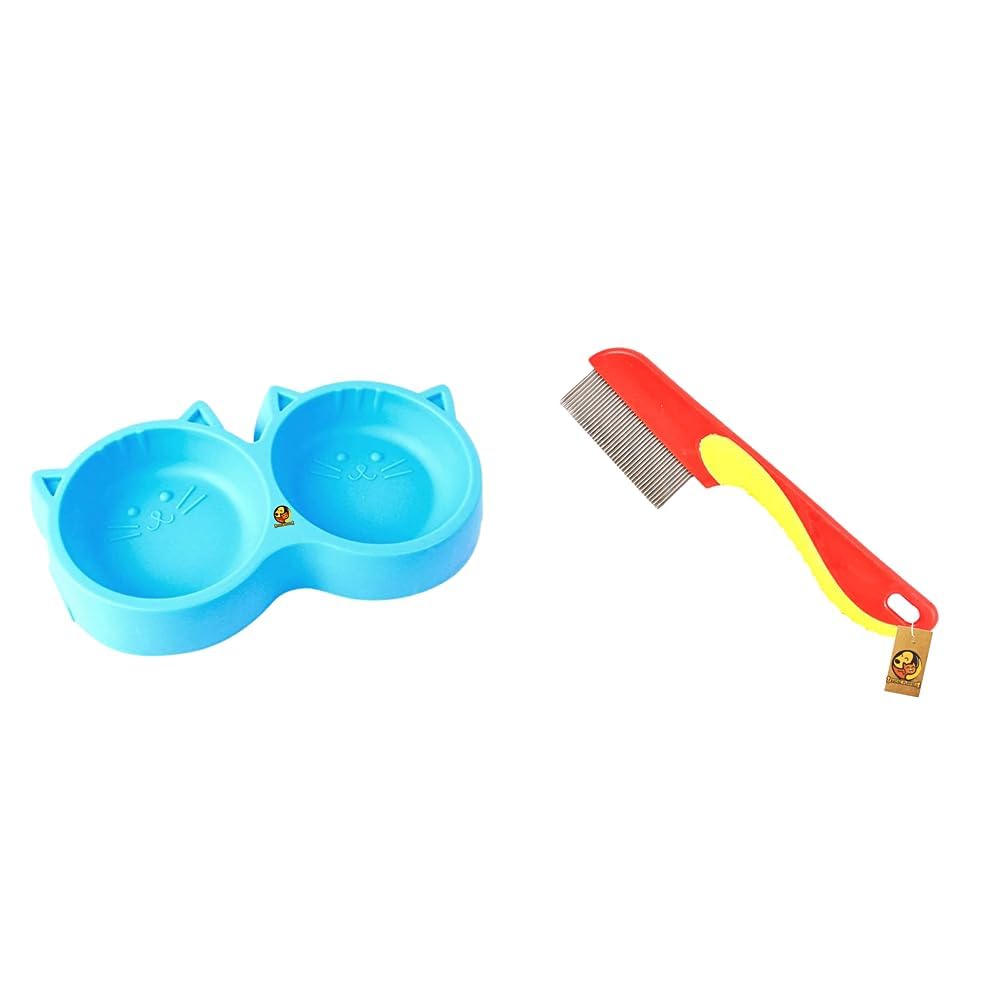 Foodie Puppies Non-Slip, Non-Toxic Pet Feeding Plastic 2-in-1 Bowl & Pet Flea Comb with Stainless Steel Fine Teeth (Flea Comb - Small) Non-Slip Rubber Handle Grip (B0CDD1LCGW) Amazon Price History, Amazon Price Tracker