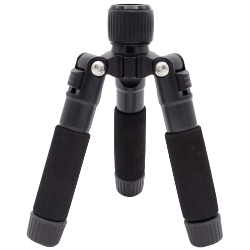 Comet HFJ-Tripod Mini Portable Antenna Tripod – Collapsible (7.5″ to 2.6 ft), Aircraft-Grade Aluminum, Adapters Included
