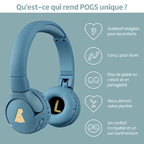 POGS Casque Audio Enfants Bluetooth | The Gecko | Casque Solide et Pliable pour Enfants avec Volume limité à 85 DB… - Les Beatles, Paul McCartney, John Lennon, RIngo Starr, George Harrison POGS Casque Audio Enfants Bluetooth | The Gecko | Casque Solide et Pliable pour Enfants avec Volume limité à 85 DB… – Image 3