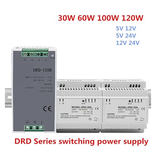 Alimentation à découpage double sortie 5V 24V DRD-120 conversion CA CC - 2