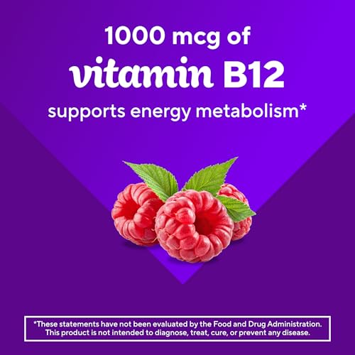 Vitafusion Vitamin B12 1000 mcg | 140 Gummies | Yummy Raspberry Flavor - image 5