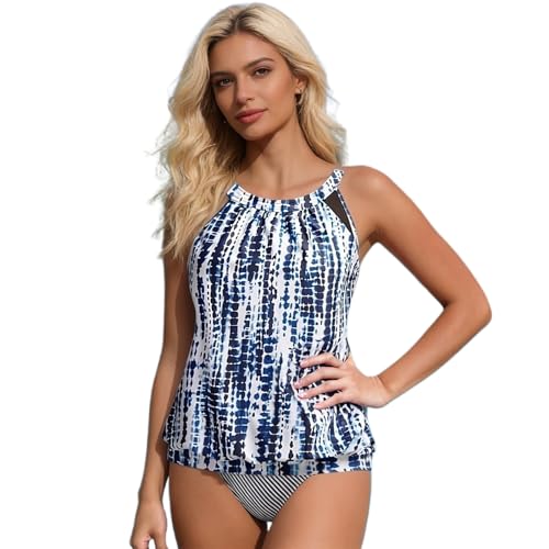 Tankini col haut grande taille | Haut de bikini ample élégant pour femme