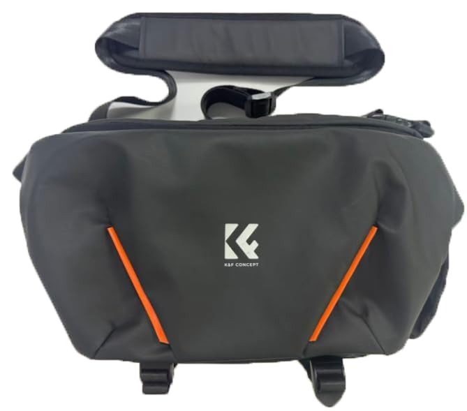 K&F Concept カメラバッグ ショルダーバッグ 大容量 スリングバッグ カメラショルダーバッグ おしゃれ カメラケース 一眼レフカメラバッグ 仕切り調節可能 撥水加工 軽量 防水 小物入れ カメラアクセサリー/三脚/デジタル収納バッグ 旅行/出張/アウトドア撮影用バッグ 12L