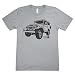 GarageProject101 Toyota FJ40 Land Cruiser Front T-Shirt L Athletic Gray