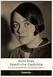 Sämtliche Gedichte: Aus dem Schwedischen von Christian Ebbertz (Edition Razamba) - Karin Boye Übersetzer: Christian Ebbertz 