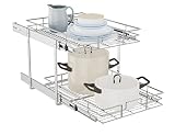 LOVMOR Organizador individual extraíble para gabinete, organizador de ollas y sartenes y estante de despensa de almacenamiento para cocina (15½ pulgadas de ancho x