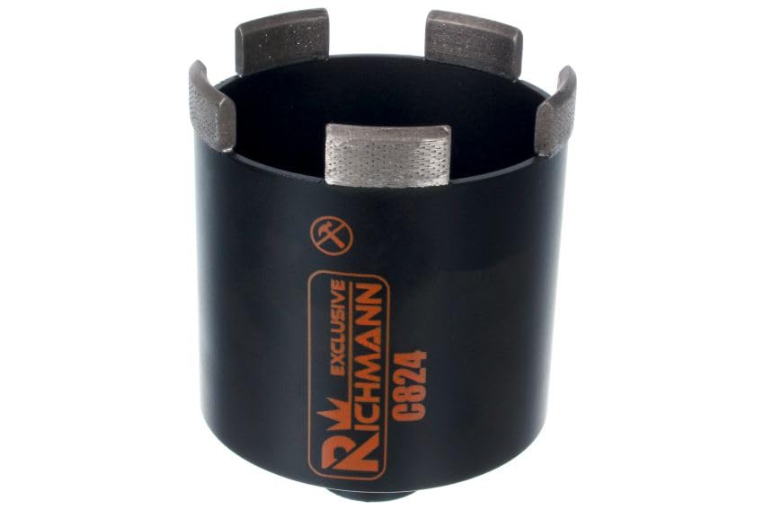RICHMANN Diamant Lochsäge M16 Segmentiert Mauerwerk Ziegel Stein 70mm Ø68mm | Bohrkrone Dosenbohrer für Beton, Stahlbeton, Schalterdosen, Lochbohrer, Kernbohrer, Trockenbohrung, Bohrer Professional Set