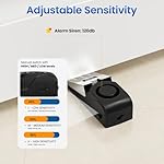 HOSOM 2 Pack Door Stop Alarm for Home & Travel Safety, 120dB Loud Siren Door Stoppers Security Device, Portable Anti-Slip Door Stop Wedge for Apartment, Hotel, Great for Travelers - Image 4
