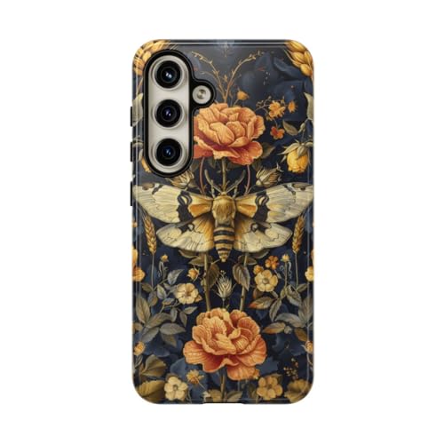 Coque Samsung S24 dorée de qualité supérieure motif papillon