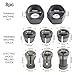 8pcs Collet Chuck Adapter Set, 6mm 1/4in 8mm Sizes for Engraving and Trimming Electric Router, Carbon Steel Split Bushing Converters(8PCS)