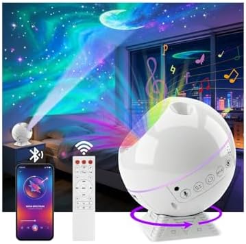 iFunSky Sternenhimmel Projektor, Nachtlicht kinder Galaxy Projektor mit Timer/Fernbedienung/Bluetooth für Zimmer Deko Home Decoration, Geschenke für Kinder Erwachsene