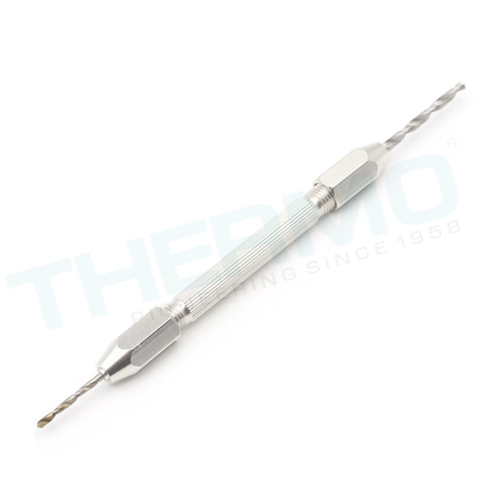 Thermo Pin Vise with 2 Collets (0–2.5mm) – Precision Hand Tool for Jewelry Making, Watch Repair, Model Building & Hobby Crafts – Made of Brass - Made in Bharat (5 Pieces) 4