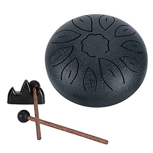 Steel Tongue Kit Ethereal Worry Sanskrit Hand Pan Percussion Instrument 6in the Steel Tongue Been Reduce and Promote Proven Instrument Sense Calm Serenity Your miniatura 4