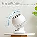 IRIS USA WOOZOO Air Circulator Fan with Remote, Oscillating, 3 Speeds, 74ft Max Air Distance, 112° Adjustable Tilt, 35db Quiet Motor, Small Fan for Bedroom, Office, Dorm, White