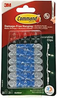 3M Command Strips Hooks Decorating Damage Free Picture Poster Hanging All Purpose Use Utility Photo Decoration Hook (Sticky Strips, Medium)
