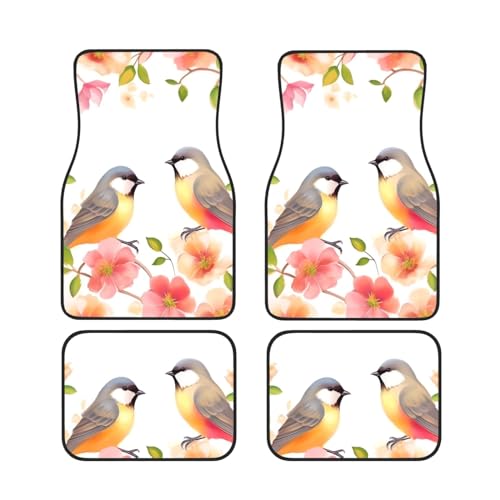 Tapis de sol voiture fleurs et oiseaux pour vos voyages en famille et SUV