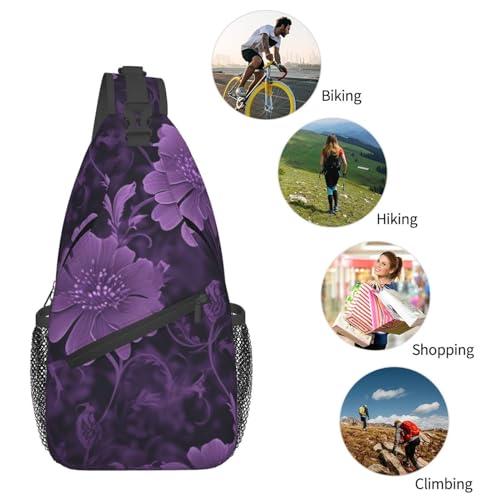 Mochila tipo bandolera para hombre y mujer negra miniatura 6