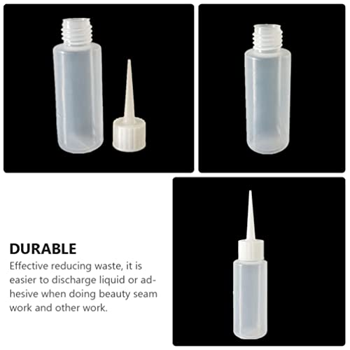ULTECHNOVO 6 Pcs Garrafa de Plástico Topo Pontuda 50Ml Dispensação Garrafas Pequenas Garrafas Condim