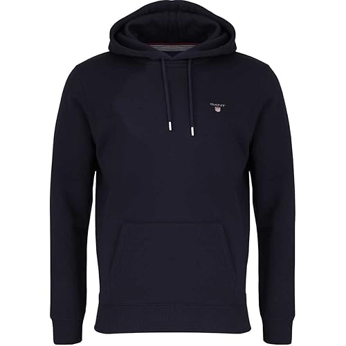 GANT Original Sweat Mens Pullover Hoodie Small Evening Blue