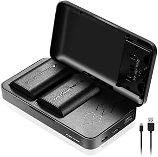 JYJZPB LP-E6 LP-E6N Batteries (2 Pack) with Multi-Function Battery Charger, LP E6N Li-ion Replacement Batteries Compatible for Canon EOS Cameras