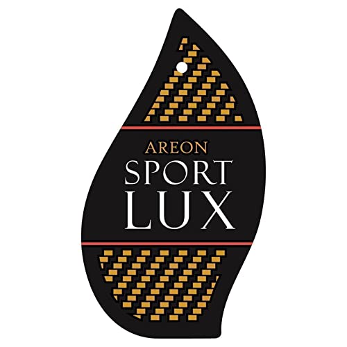 Image of AREON Sport Lux GOLD - Hanging Cardboard Air Freshener for Car, Home & Office - Premium Cologne Perfume with Natural Fragrances - Long Lasting, Fresh, Luxurious Scent - Stylish Design, Pack of 3