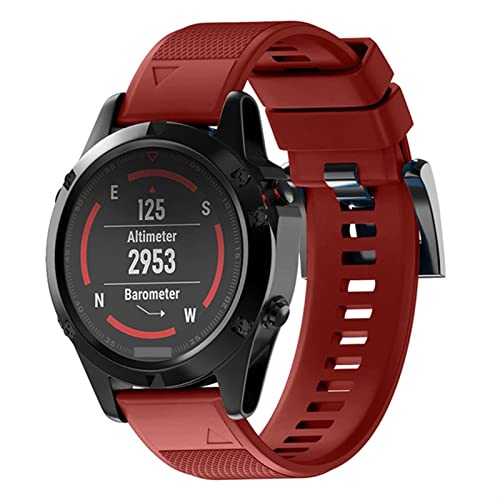 Bracelet Garmin Fenix 5S 6 7 anti irritation en silicone souple pour remplacer l'original
