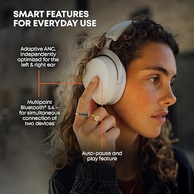 beyerdynamic AVENTHO 300 Wireless Bluetooth Headphones, Over Ear, Active Noise Cancelling, USB-C Charging, 50 Hours Playtime, Ultra Comfortable, Dolby Atmos and Head Tracking, Black