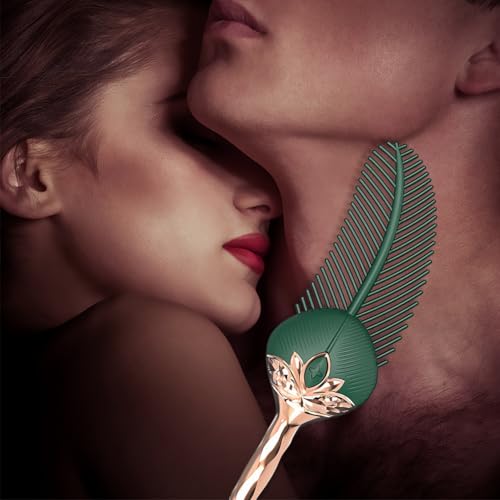 Roluck Federkitzler Sex Spielzeug BDSM Spielzeug Sex Peitsche mit 10 Vibrationsmodi,Sex Paddel Klitoris Vibrator SM Zubehör Sexspielzeuge für Bondage Tempting Spielzeug für Frauen Männer