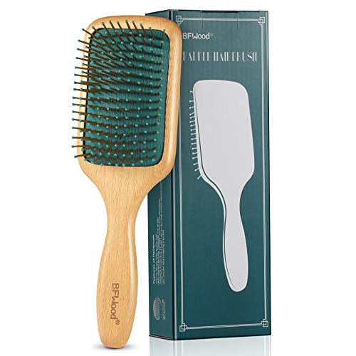 BFWood Wooden Paddle Hairbrush -