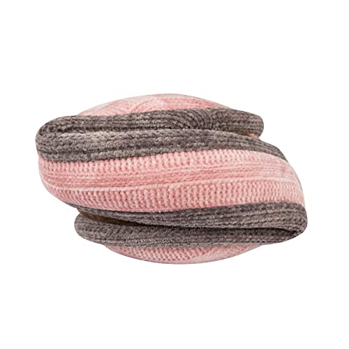 Surblue Unisex Warm Knit Earmuffs Ladies Cashmere Winter Pure Color Fur Earwarmer, Adjustable Wrap, Pink, Large #TOP3