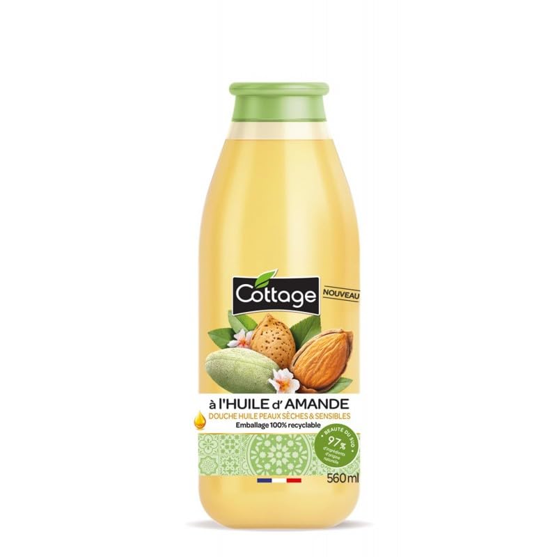 COTTAGE - Cottage Douche Huile Extra Nourrissante Monoï 560 Ml 97% Nat. - Lot De 3 - Vendu Par Lot