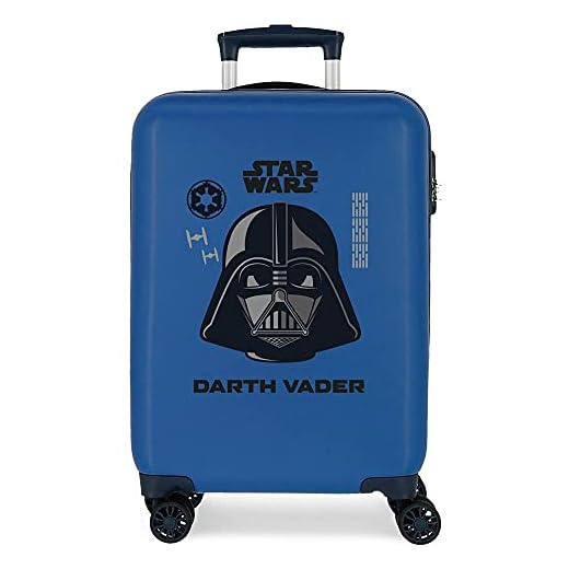 Star Wars Darth Vader Maleta de Cabina Azul 38x55x20 cms Rígida ABS Cierre de combinación Lateral 34L 2 kgs 4 Ruedas Dobles Equipaje de Mano