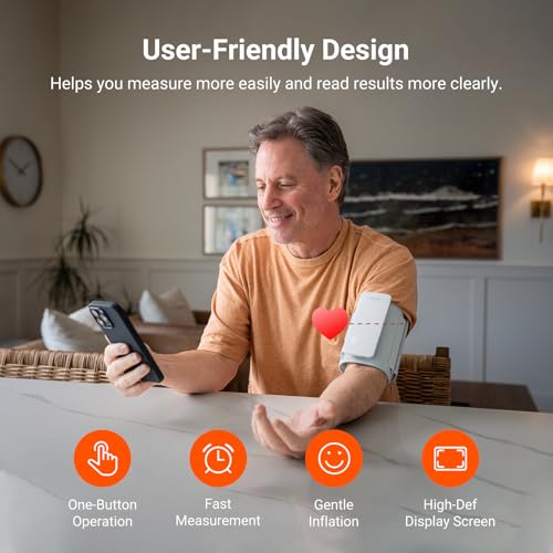 iHealth Neo Wireless Blood Pressure Monitor, Upper Arm Cuff, Bluetooth Blood Pressure Machine, Ultra-Thin & Portable, App-Enabled for iOS & Android - Image 3