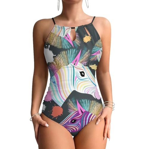 Swimsuit motif cheval idéal pour les vacances à la plage et farniente