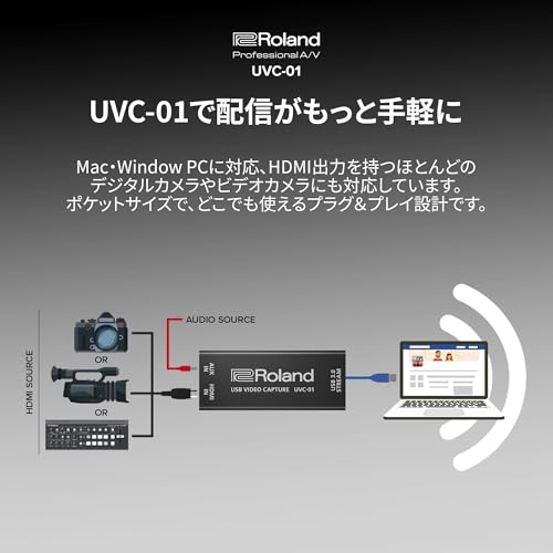 Roland(ローランド) UVC-01 HDMI-USBビデオキャプチャ の商品画像 2